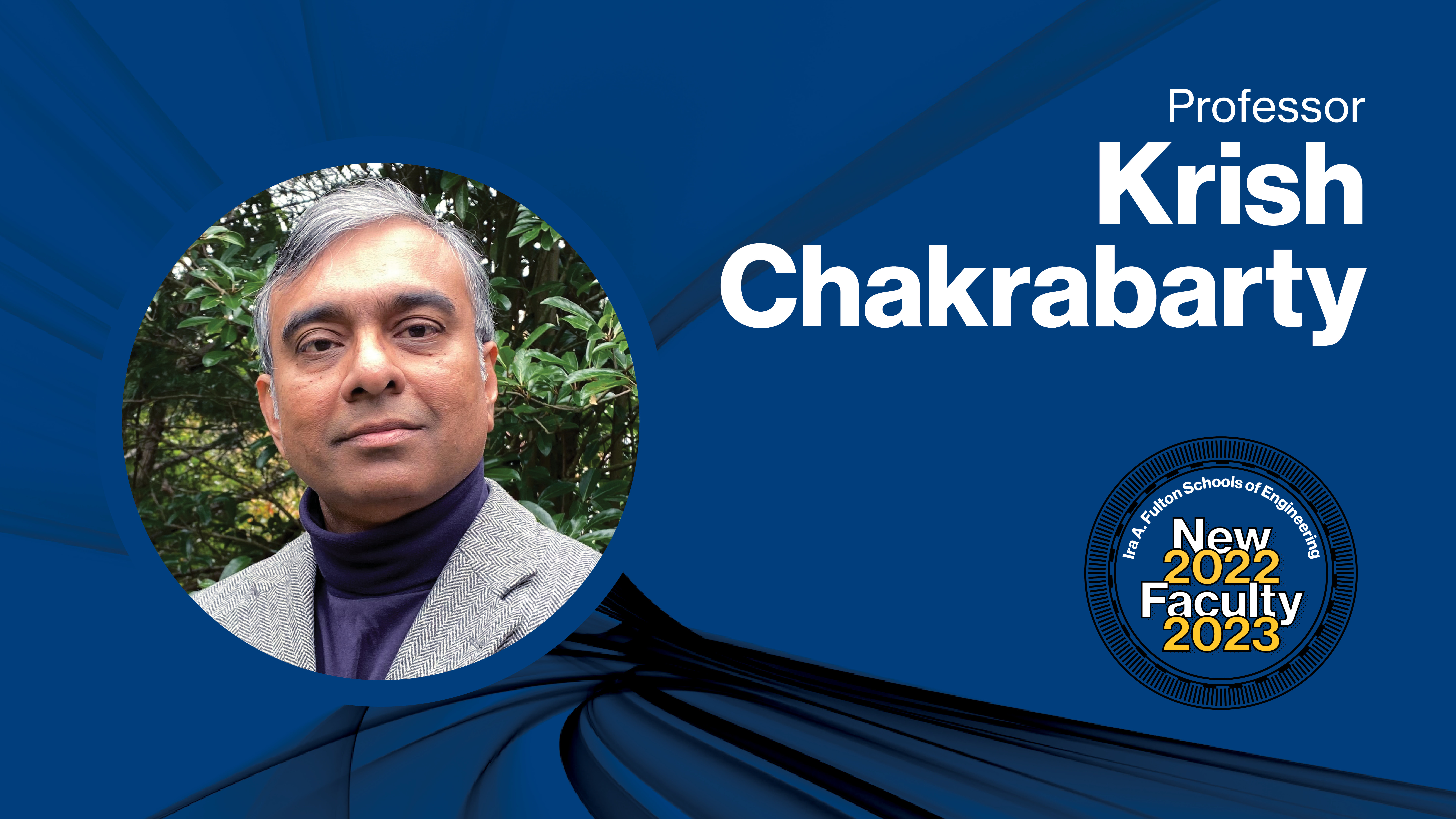 Portrait of new faculty member Krishnendu Chakrabarty, Fulton Professor of Microelectronics
