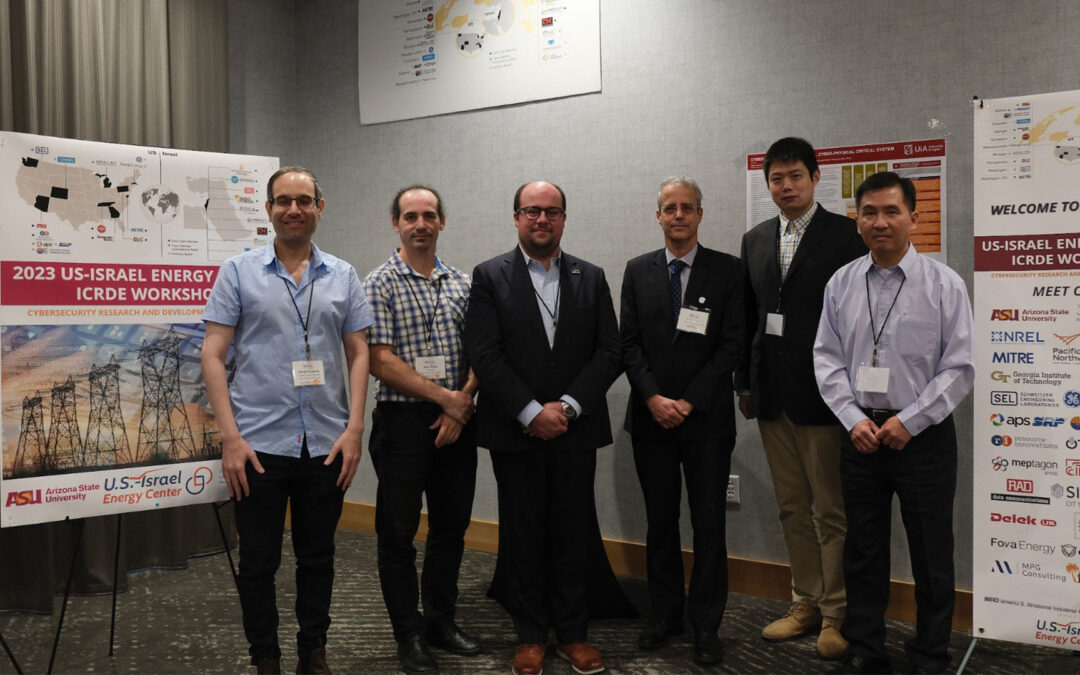 Organizers of the Israel-U.S. Initiative on Cybersecurity Research and Development for Energy, or ICRDE, October 2023 workshop pose for a photo